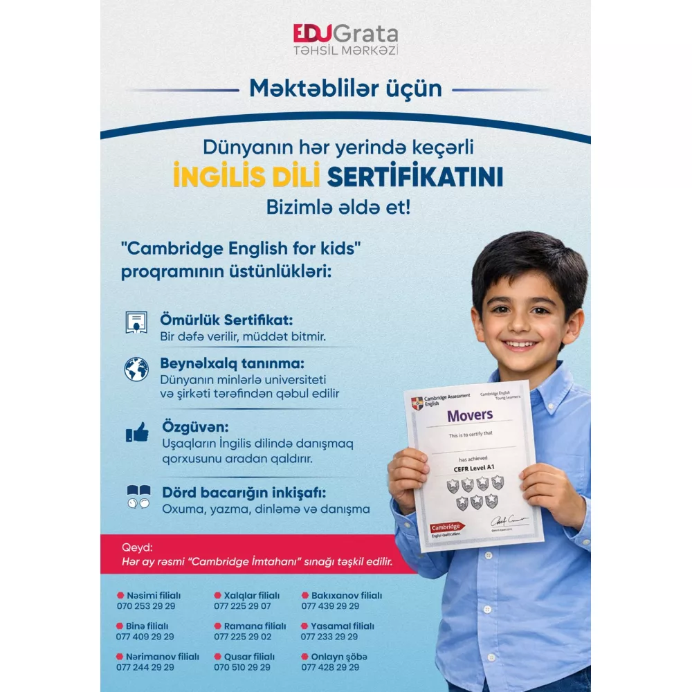 Cambridge English: İngilis dili dərsləri